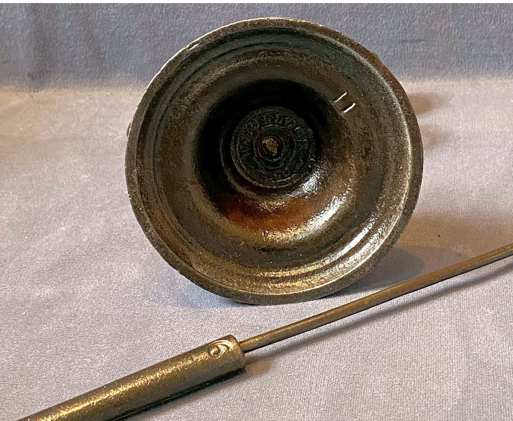 Wm Bullock No 10 Tally Iron with Poker — view 3
