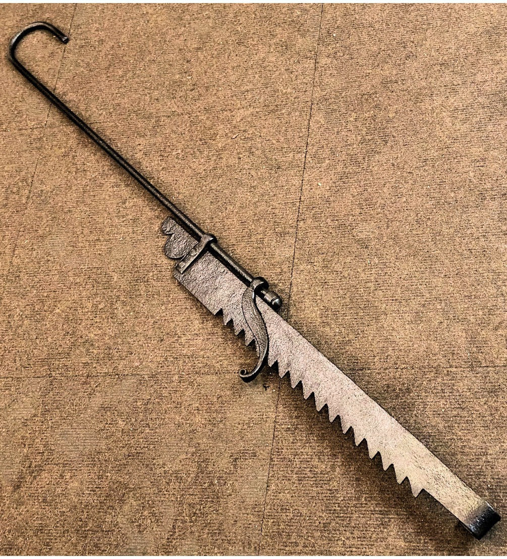 Wrought Iron Adjustable Pot Hook — view 2