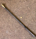 Wrought Iron and Brass Fireside Poker — Wrought iron, late 19th century