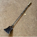 Wrought Iron and Brass Fireside Shovel — Wrought iron, late 19th century