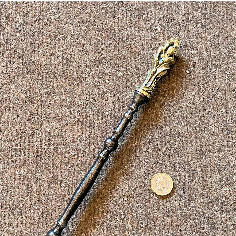 Wrought Iron and Brass Fireside Shovel — view 3