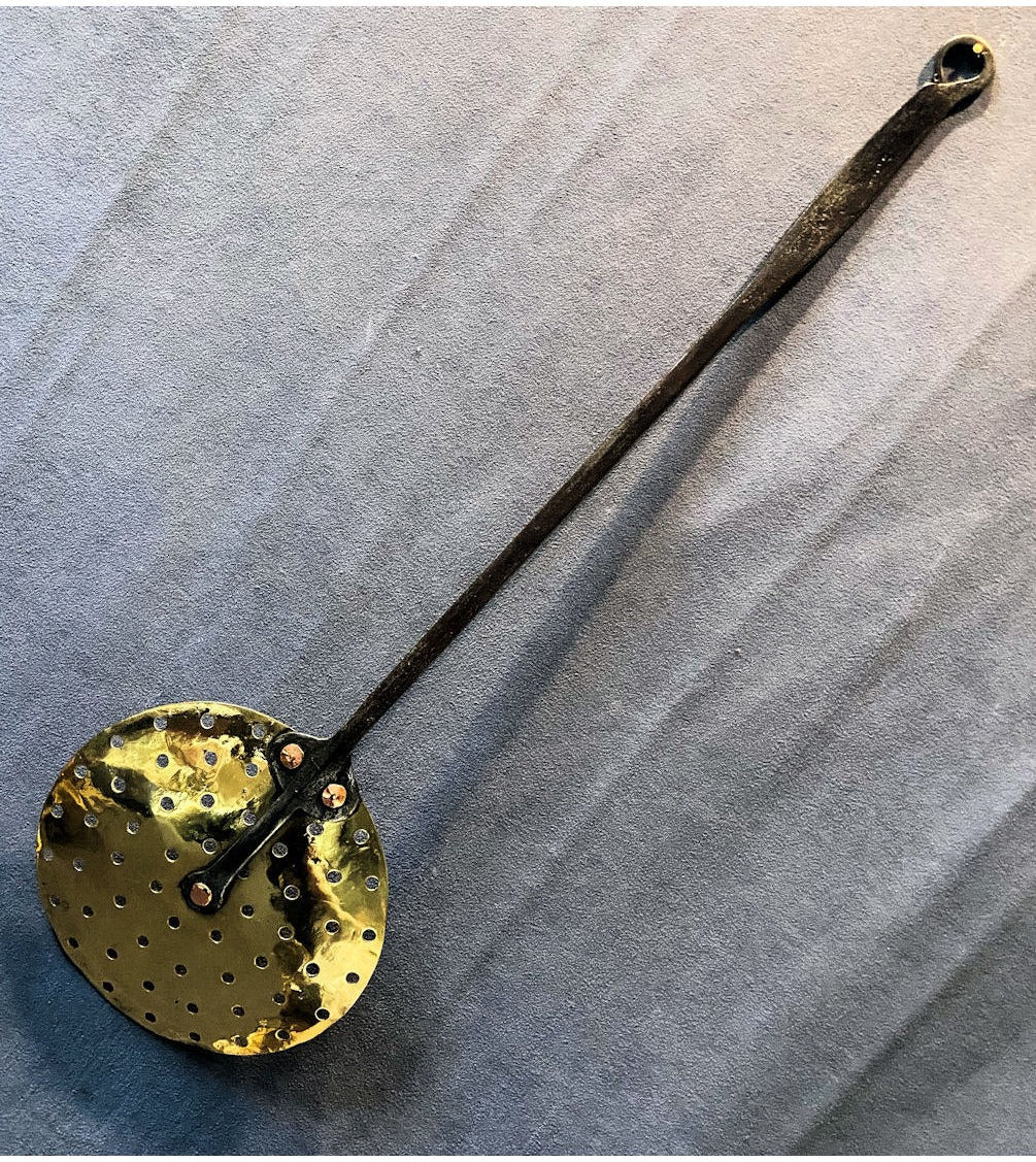 Wrought Iron & Brass Skimmer — view 2