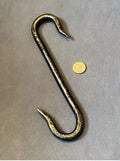 Wrought Iron Butcher's Meat Hook — Wrought iron, late 19th century