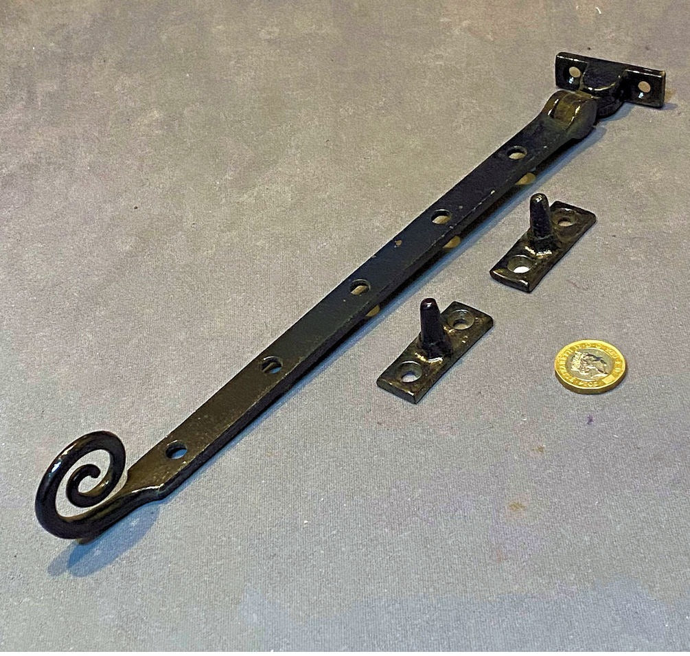 Wrought Iron Casement Window Stay, 2 available — Wrought iron, 1920's