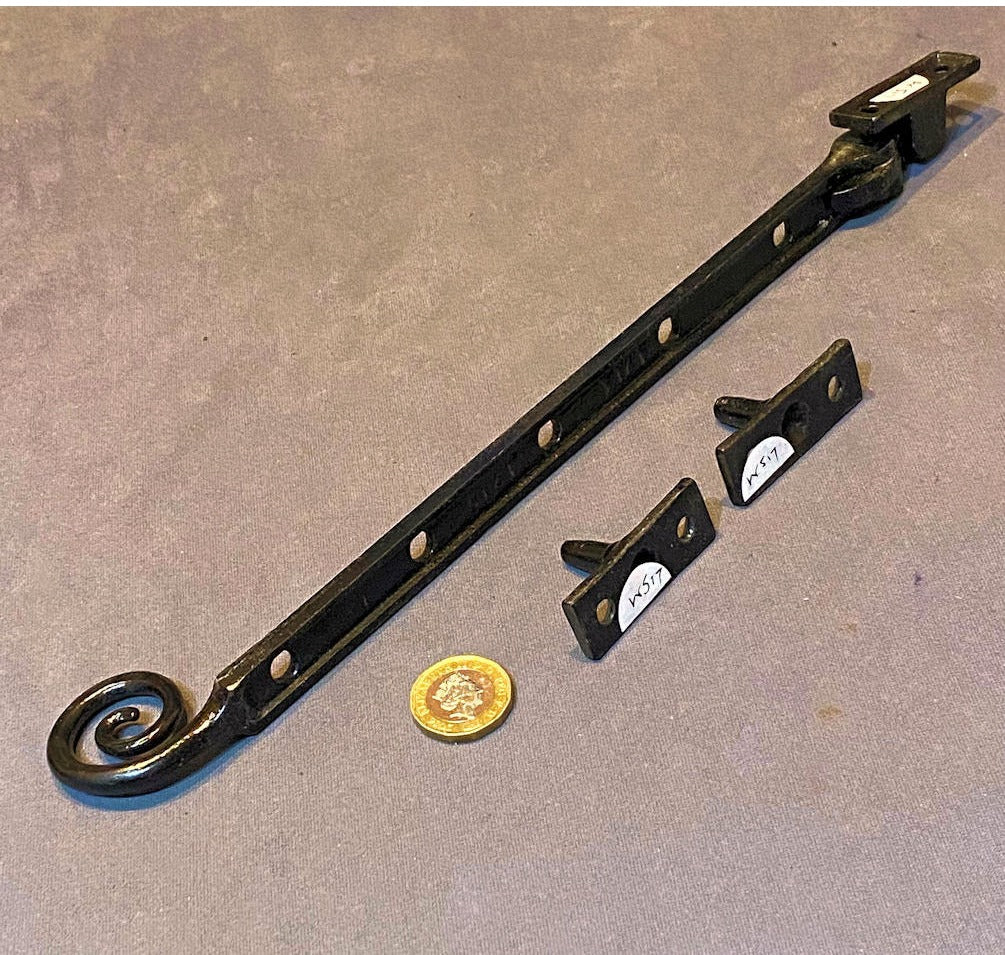 Wrought Iron Casement Window Stay, 2 available — view 2