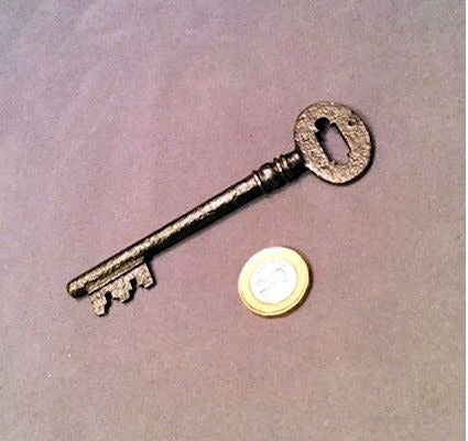 Wrought Iron Door Key — Wrought iron, circa 1900