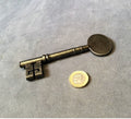 Wrought Iron Door Key — Wrought iron, mid 19th century