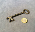 Wrought Iron Door Key — Wrought iron, late 19th century
