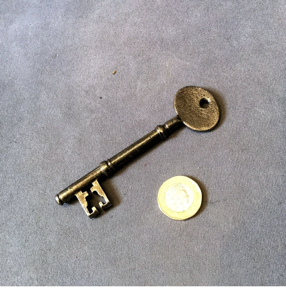 Wrought Iron Door Key — Wrought iron, circa 1900