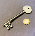 Wrought Iron Door Key — Wrought iron, mid 19th century