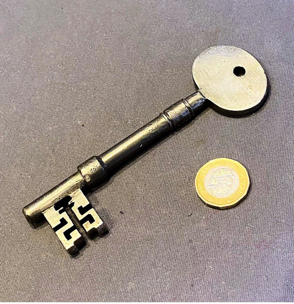 Wrought Iron Door Key — Wrought iron, mid 19th century