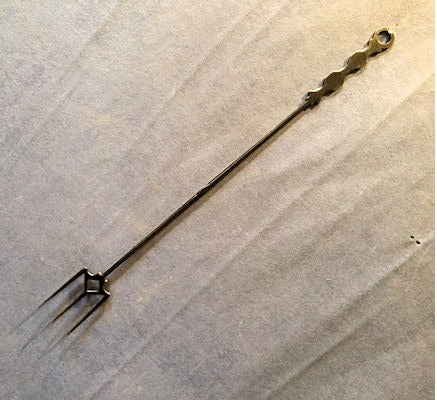 Wrought Iron Flesh Fork — Wrought iron, late 19th century