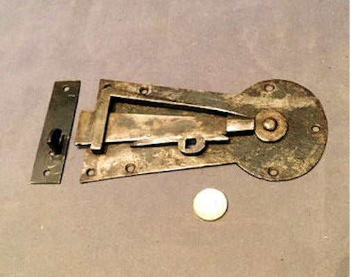 Wrought Iron Latch — Wrought iron, late 19th century