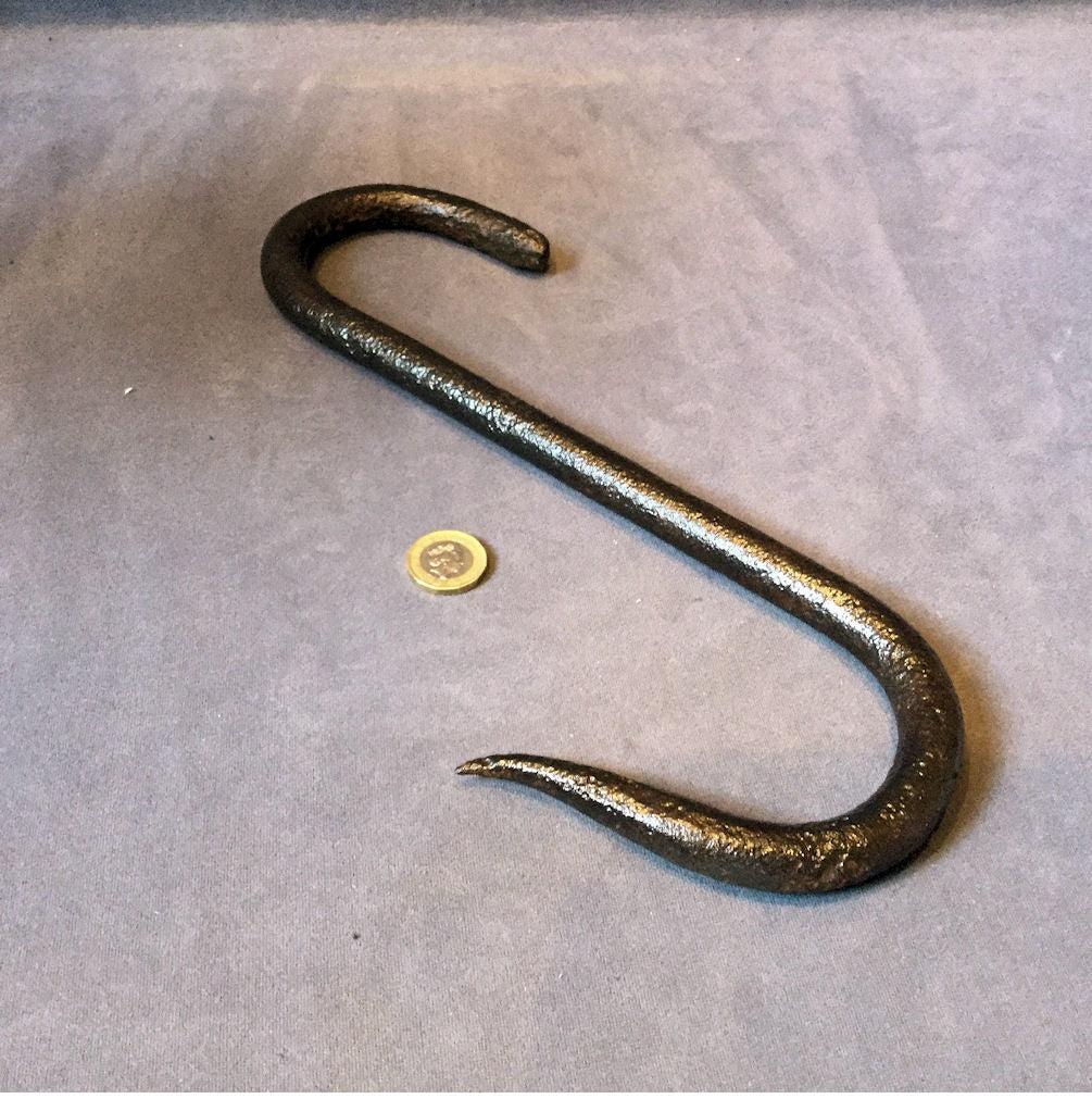 Wrought Iron Meat Hook — Wrought iron, late 19th century