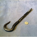 Wrought Iron Meat or Chimney Hook — Wrought iron, 19th century