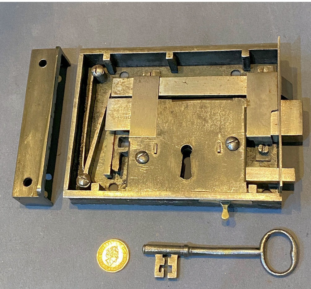 Wrought Iron Rim Lock — view 2