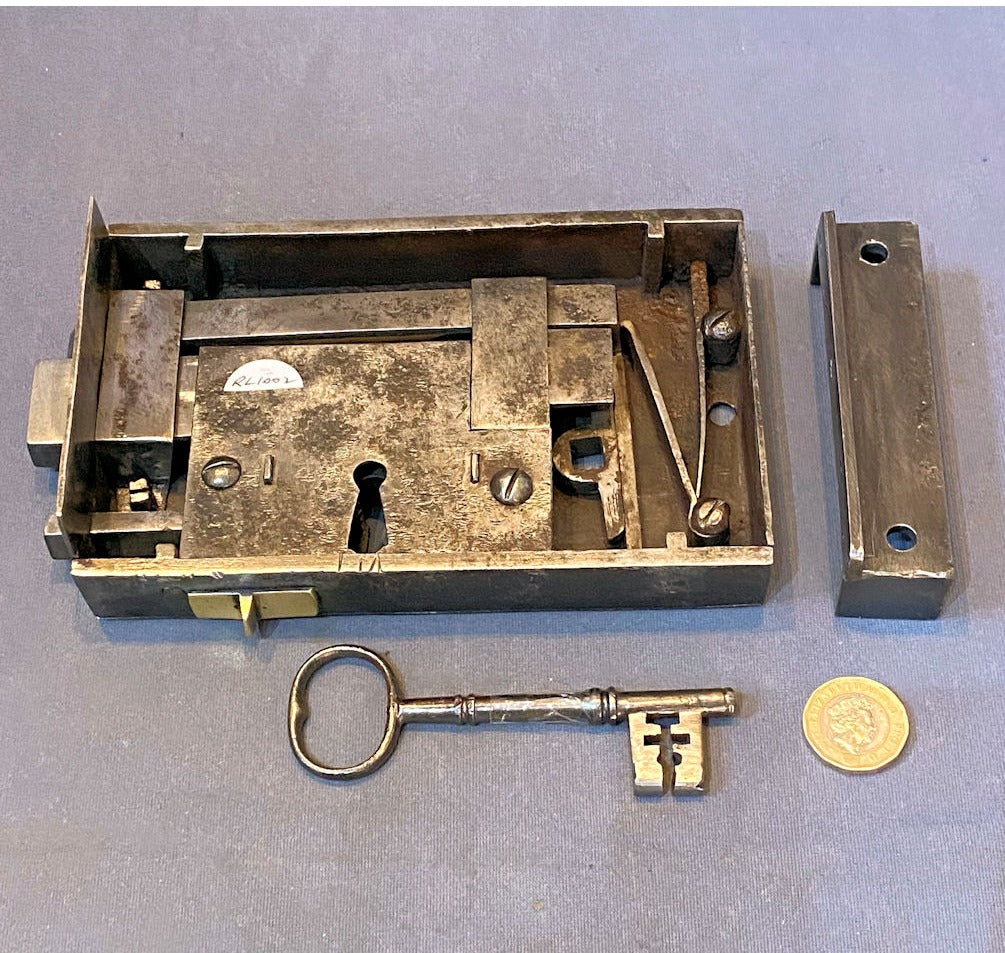 Wrought Iron Rim Lock — view 2