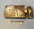 Wrought Iron Rim Lock — Wrought iron, 1920's