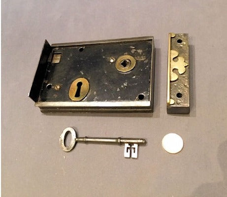 Wrought Iron Rim Lock — view 2