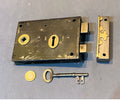 Wrought Iron Rim Lock — Wrought iron, late 19th century