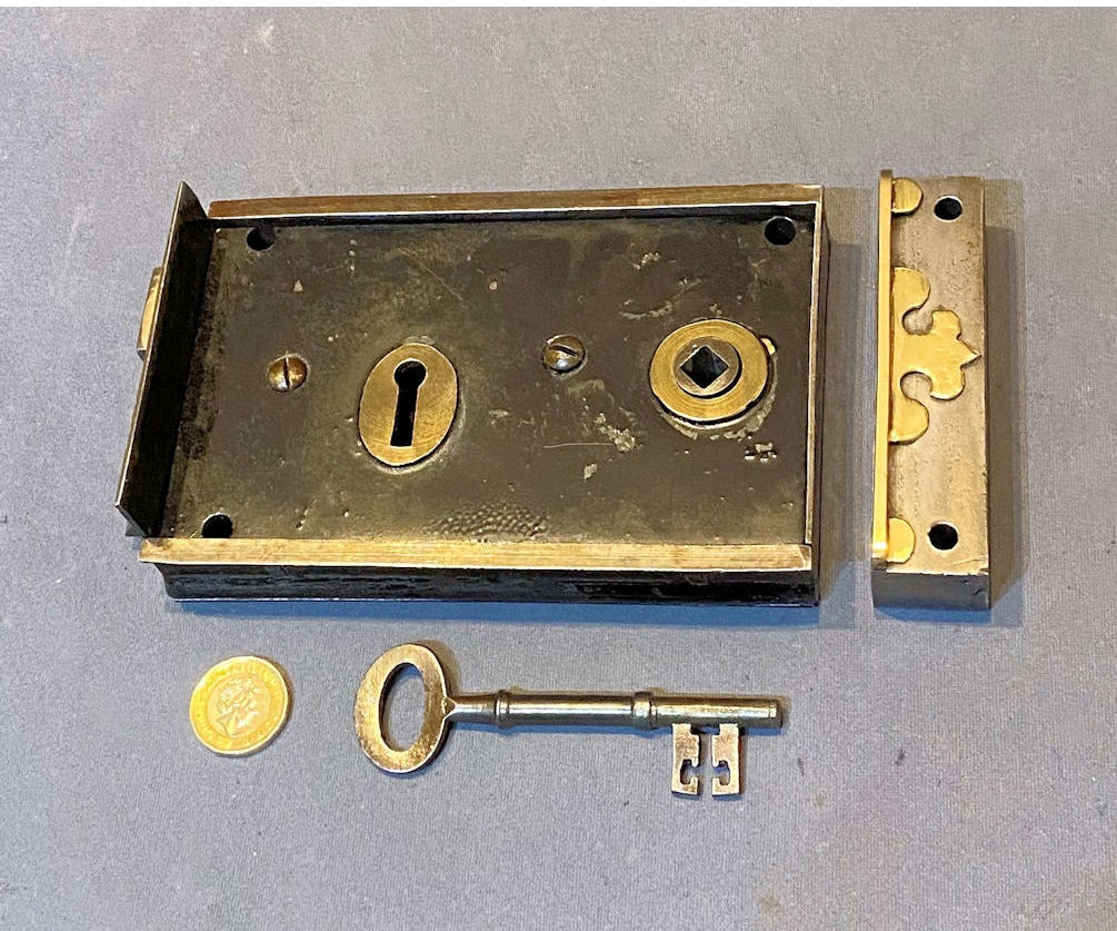 Wrought Iron Rim Lock — view 2