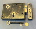 Wrought Iron Rim Lock — Wrought iron, late 19th century
