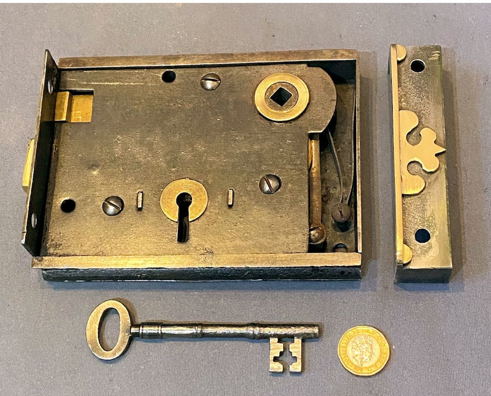 Wrought Iron Rim Lock — view 2