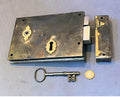 Wrought Iron Rim Lock — Wrought iron, late 19th century