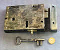 Wrought Iron Rim Lock — Wrought iron, 19th century