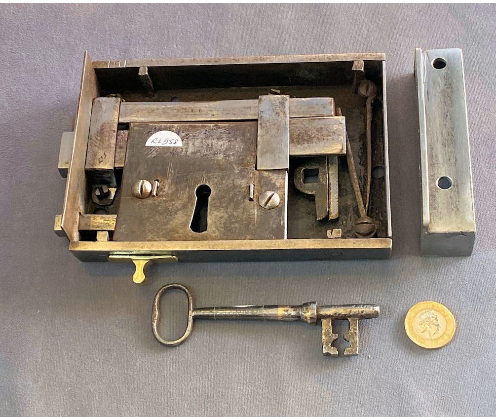 Wrought Iron Rim Lock — view 2