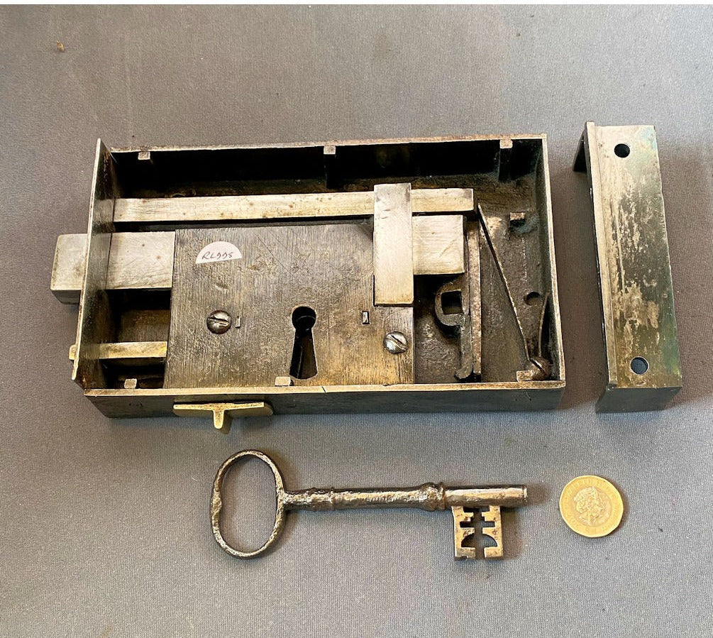 Wrought Iron Rim Lock — view 2