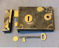 Wrought Iron Rim Lock — Wrought iron, late 19th century