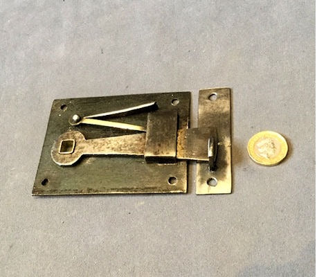 Wrought Iron Skeleton Door Latch, 11 near identical, same hand available — Wrought iron, late 19th century