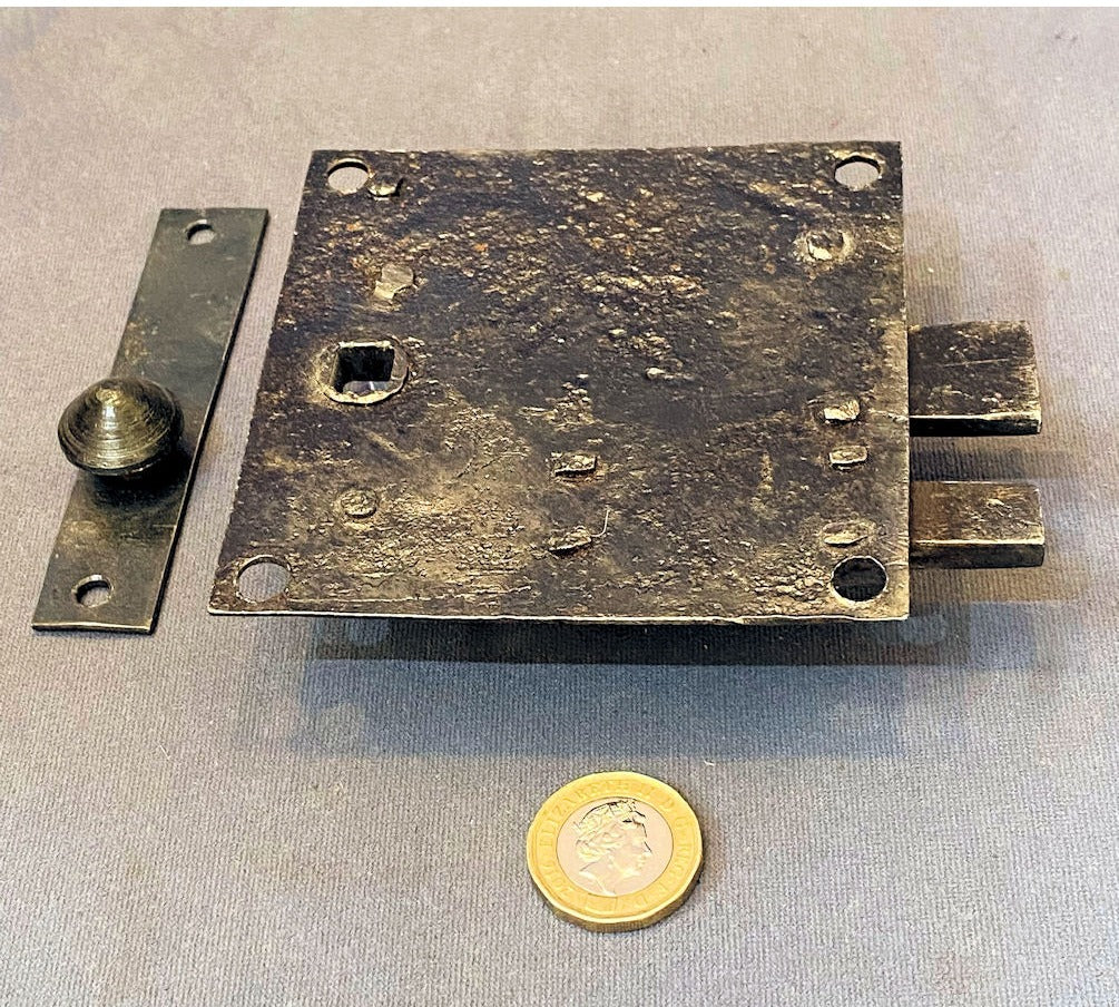 Wrought Iron Skeleton Door Latch — view 3