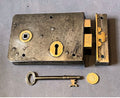Wrought Iron Union Rim Lock — Wrought iron, 1920's