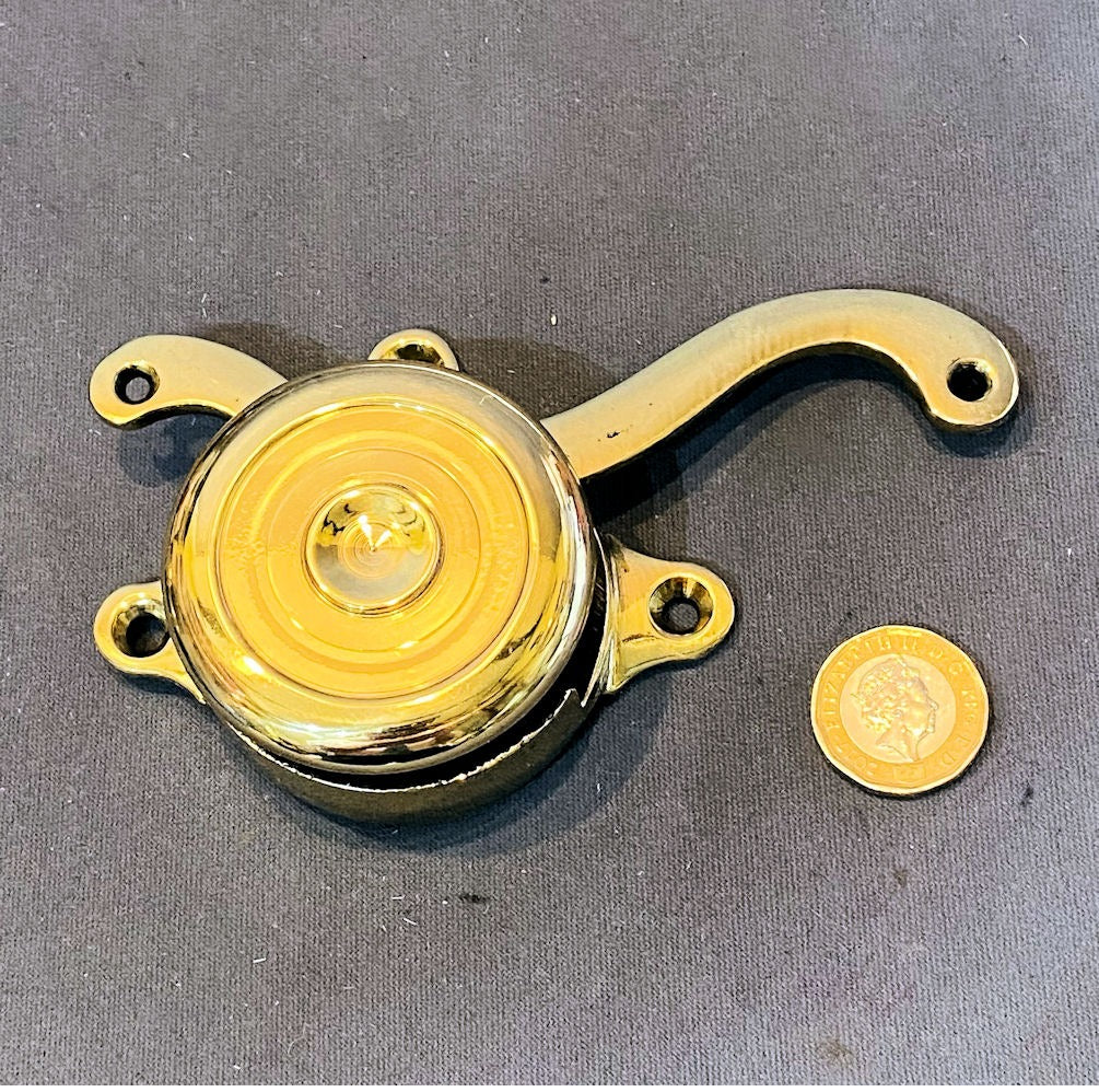WT&S Brass Bell Pull Fitting — Brass, late 19th century