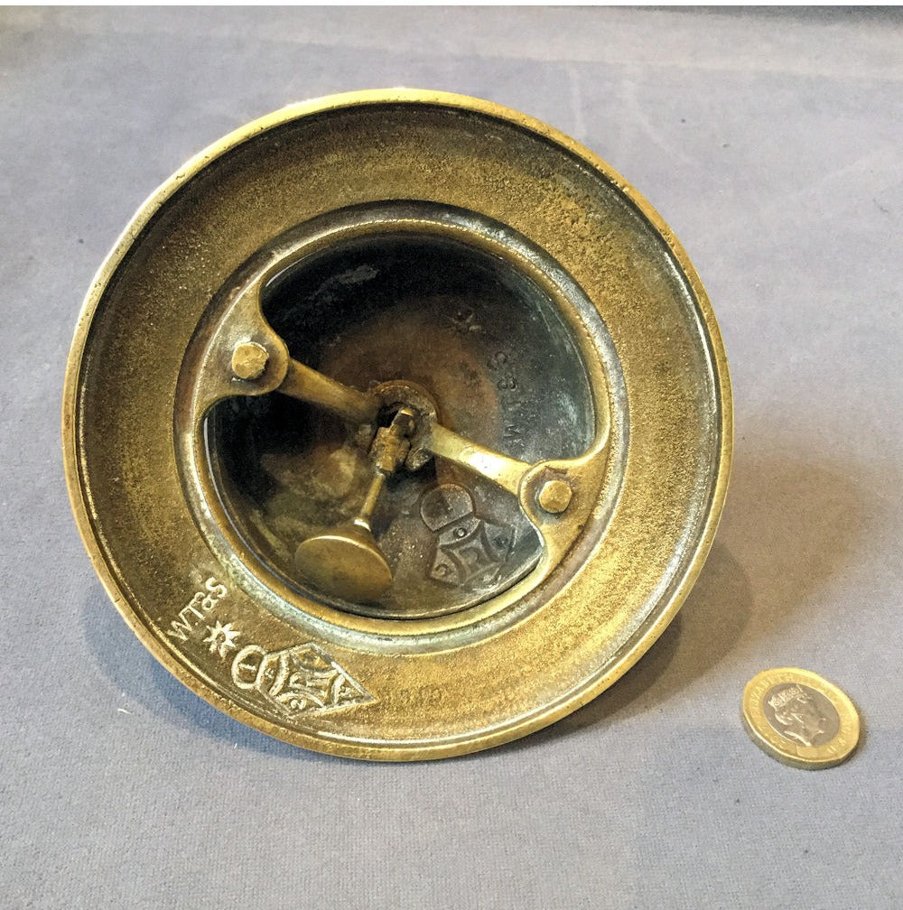 WT&S Brass Counter Bell — view 3