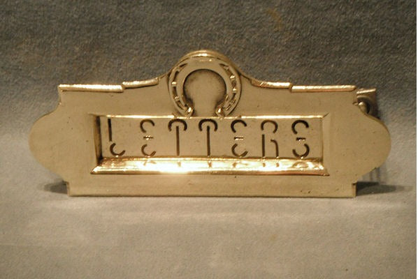 WT&S Brass Letter Flap — Brass, late 19th century