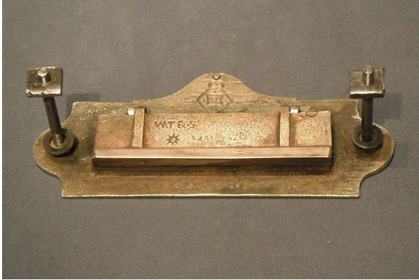 WT&S Brass Letter Flap — view 2