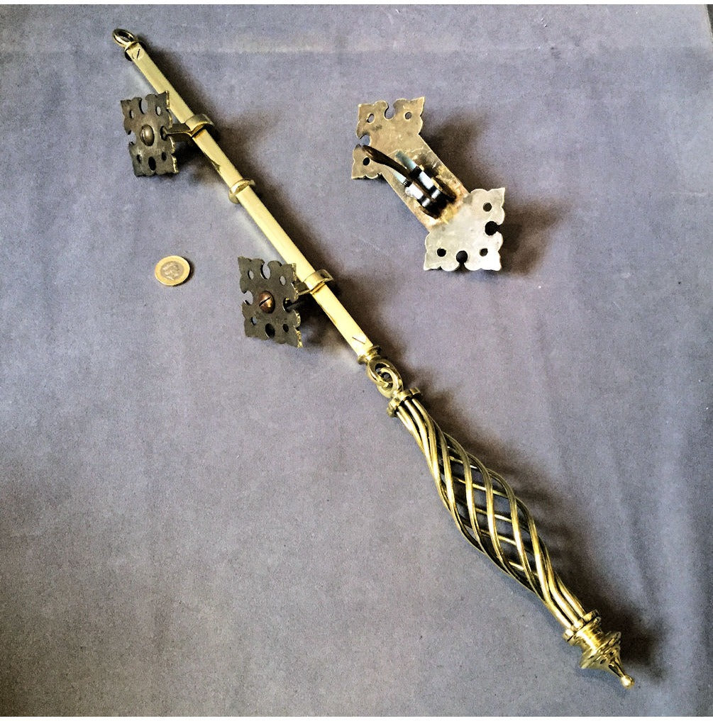 WT&S Exterior Brass Down Bell Pull — view 2